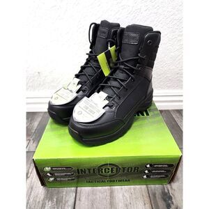 Size 10W Steel Toe Tactical Work & Safety Boots - Interceptor . New w/ Tags